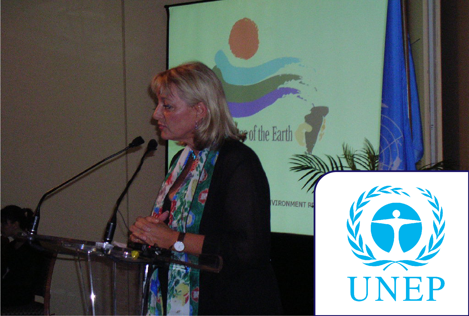 2005 : New York.

Earth Champions Foundation and the UN Environment Program (UNEP) announced partnership using our brand name. Our founder, Fiona Mathews, spoke at the 1000 people event with Klaus Topher about the long term relationship. UNEP now sits on our International Advisory Board to evaluate the Champions.